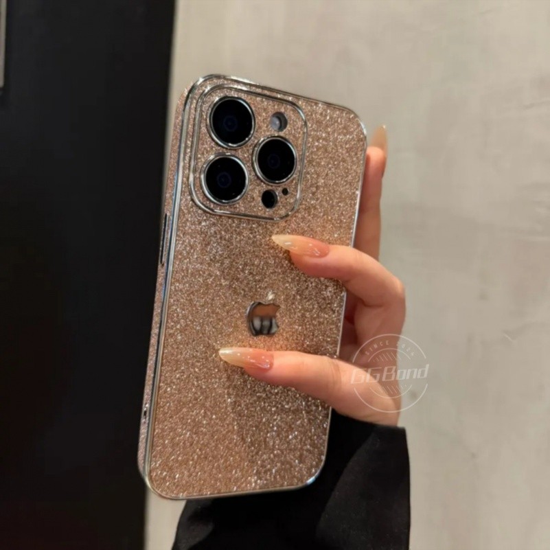Linda Capa Protetora Com glitter Para iPhone 16 15 14 13 12 11 Pro Max Plus Traseira De Telefone De Luxo Mulheres em Oferta na Shopee