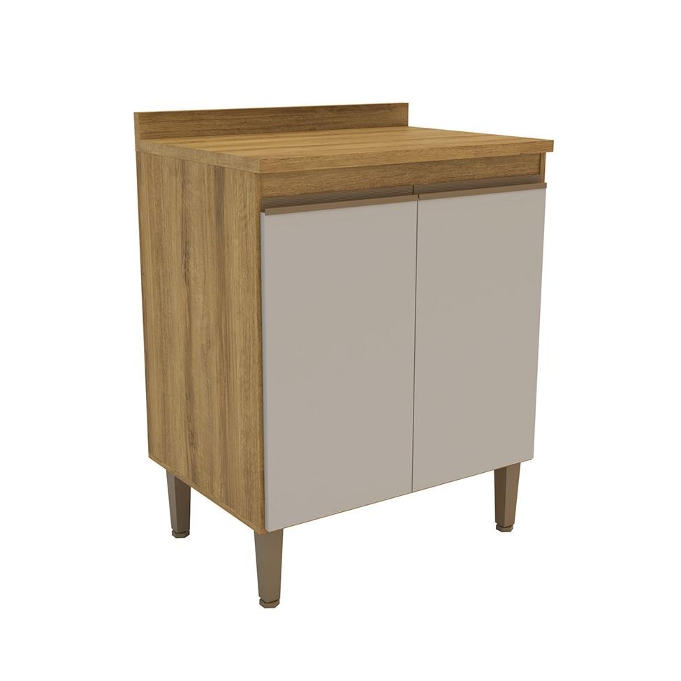 Balcão de Cozinha Margarida com Tampo 2 PT Mel e Arenas em Oferta na Shopee