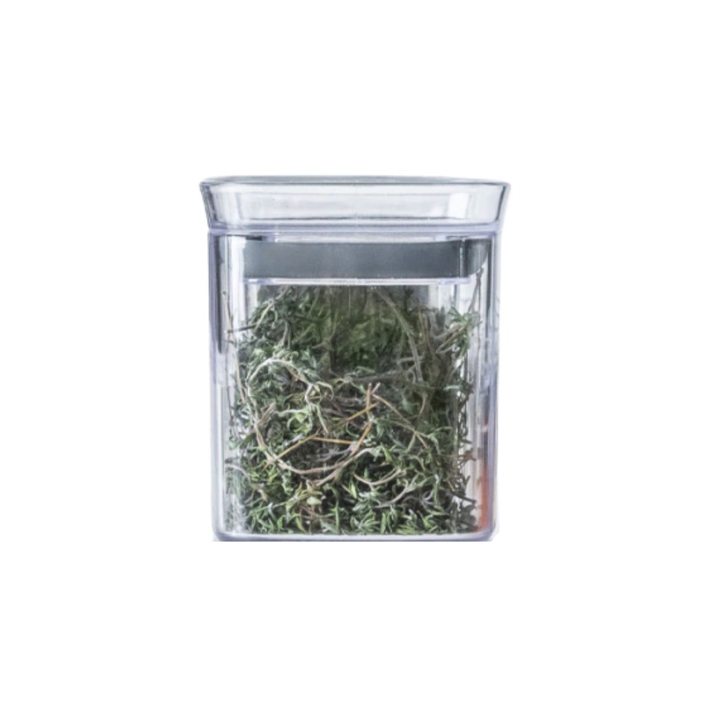Pote Quadrado Tampa Hermética 150ml Tempero Armazenamento Organizador Empilhável