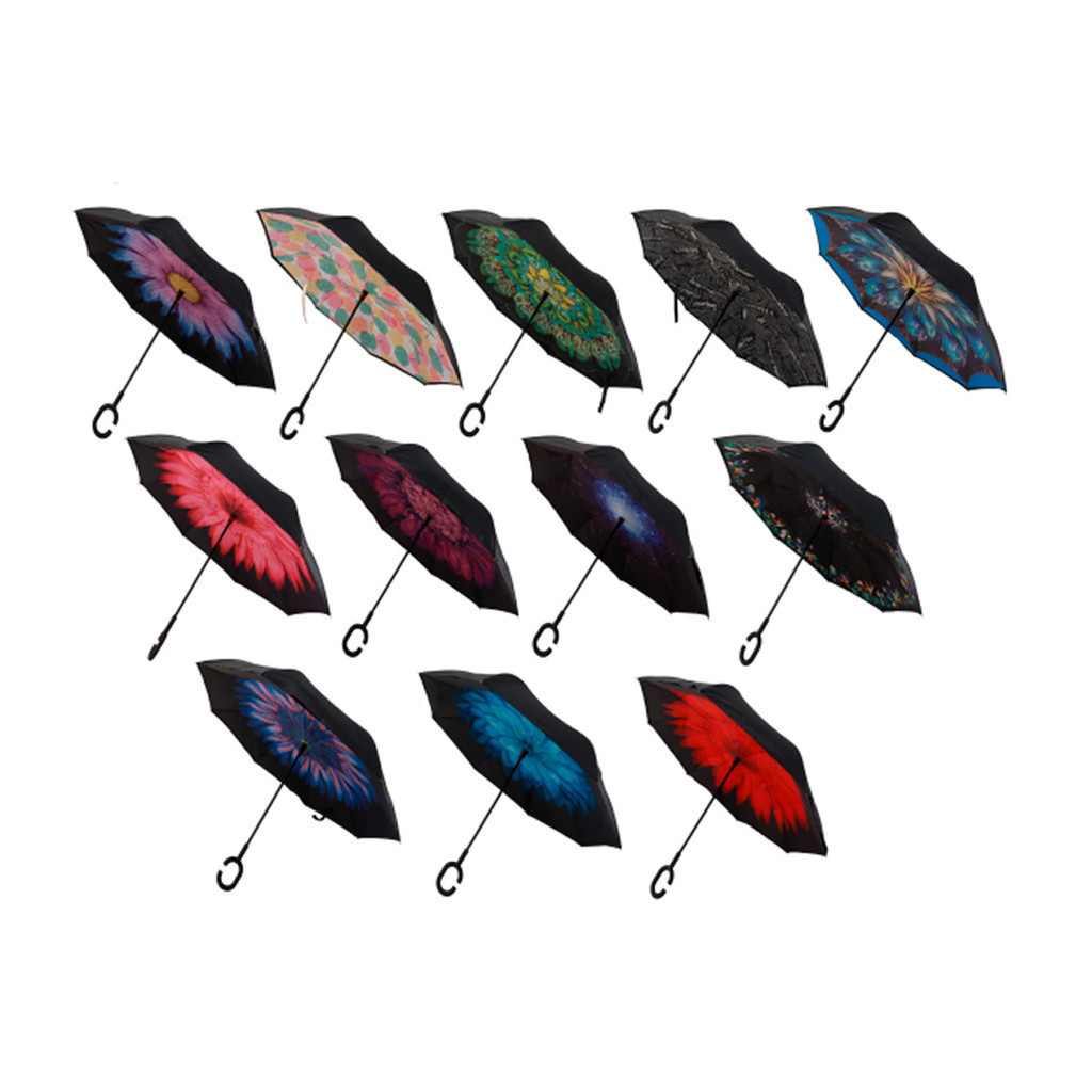 Guarda Chuva Com punhal C 08 Varetas Grande Contra Chuva Modelos Variados P-135