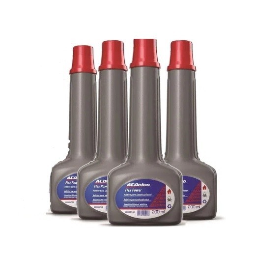Kit 4 Aditivos de Combustível Flexpower Universal 200ml Acdelco 88905742 em Oferta na Shopee