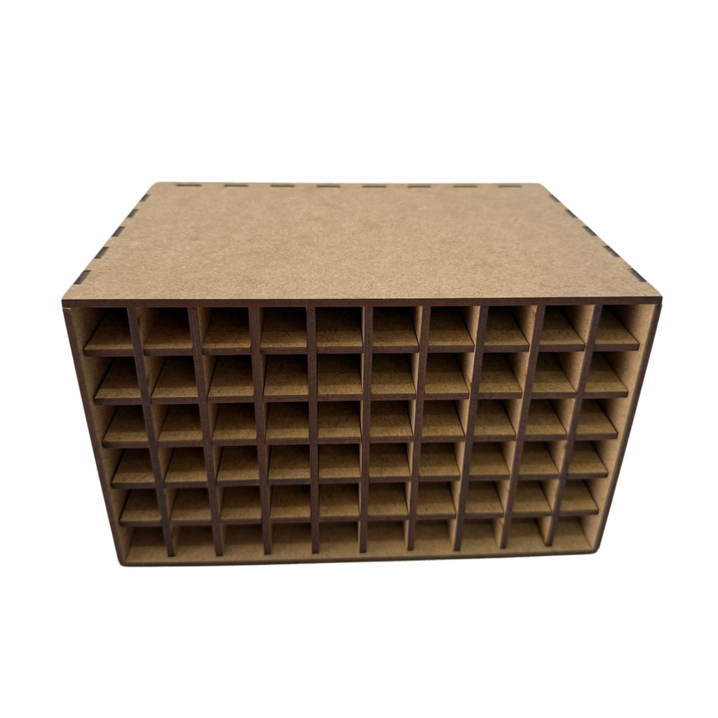 Organizador 60 Compartimentos para Canetinhas Lapis de cor Copic e Marcadores Artísticos MDF Cru