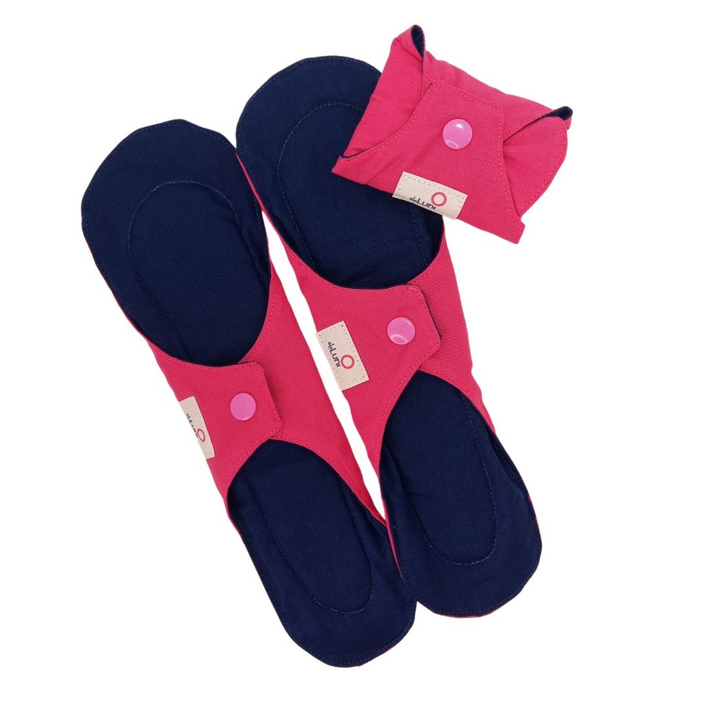 Kit Absorvente Ecologico Reutilizável Antialérgico 100% Algodão em Oferta na Shopee