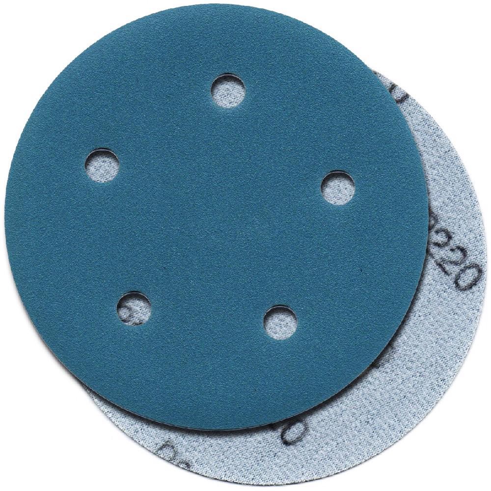 Disco de Lixa Tipo Hookit 5 Furos 125mm Grão 220 Sil