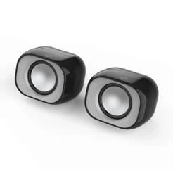 Caixa de Som Mini 6W Preta Alto Falante para PC - HP