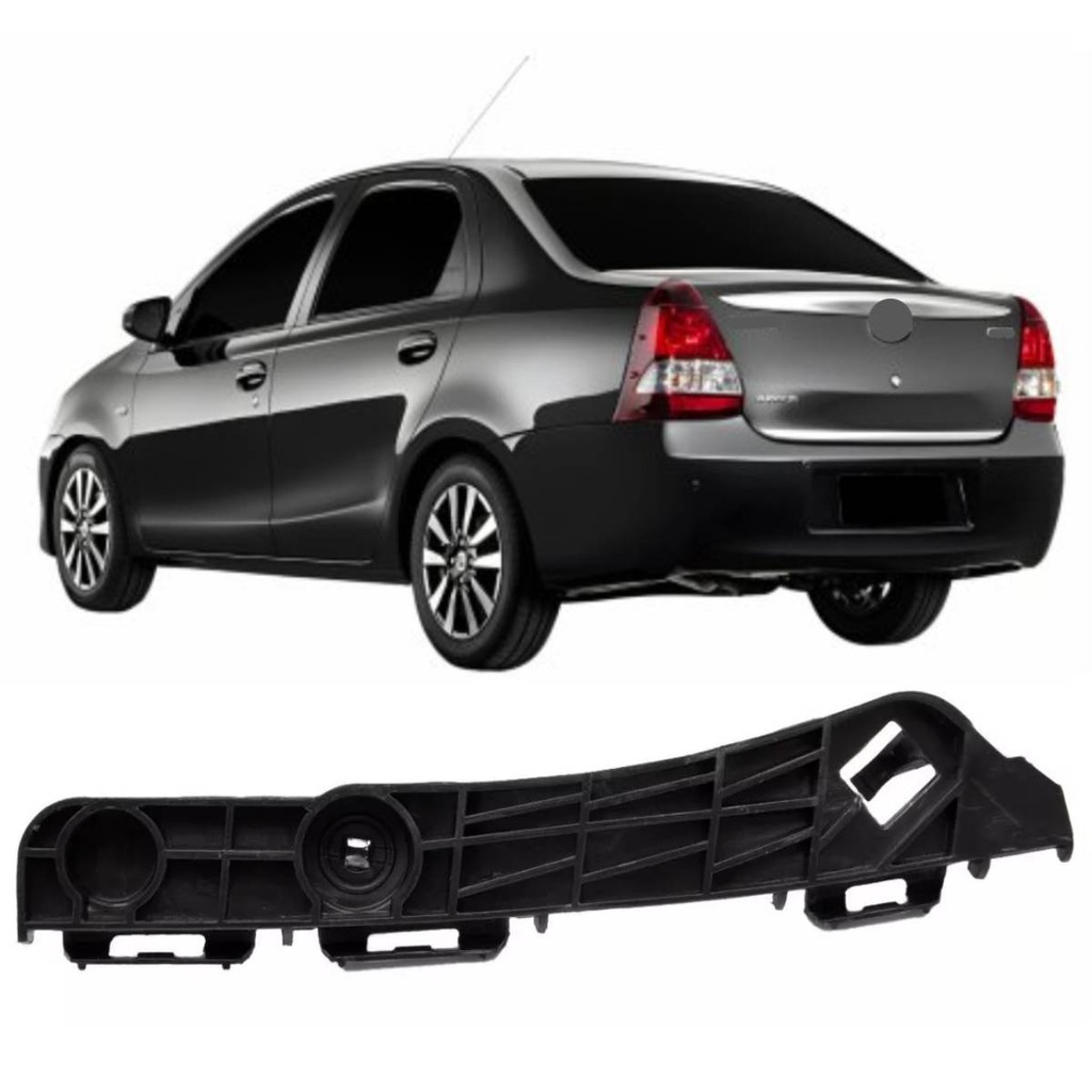 Suporte Guia Parachoque Etios Sedan 2013 Ate 2021 Traseiro Lado Esquerdo