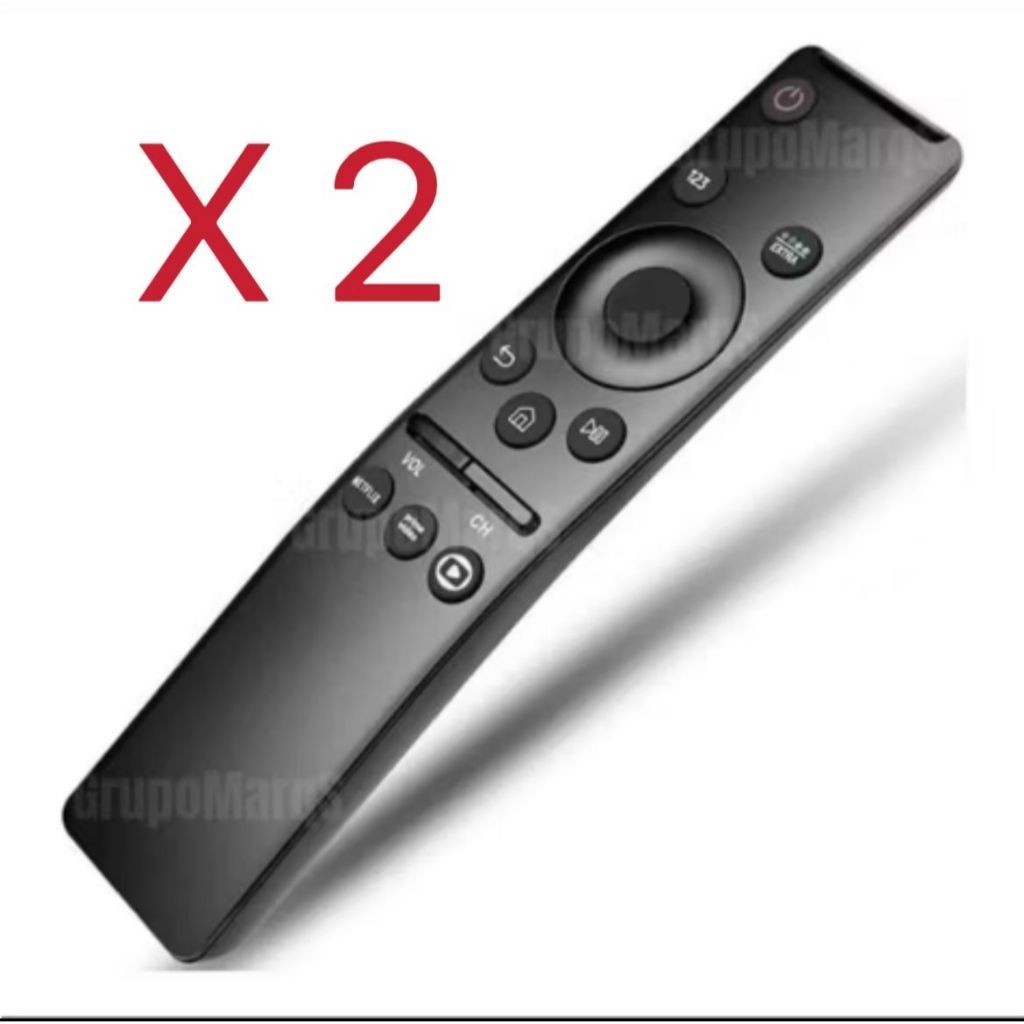Kit 2 Controle Remoto Para Smart Tv Compativel Samsung 4k - Substituto Compatível
