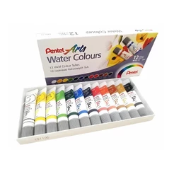 Tinta Aquarela Pentel 12 Cores WFRS-12 Tubos 5 ml
