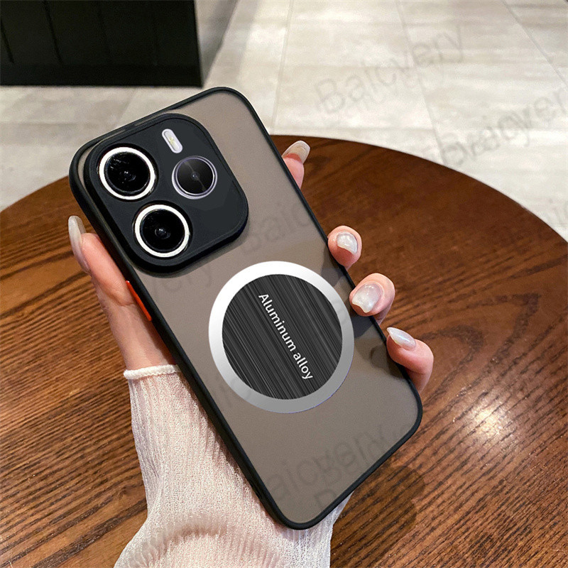 Para Redmi Note 14 5G 4G Capa Fosca De Alta Qualidade Protetora Completa Com Adesivo De Folha De Ferro em Oferta na Shopee