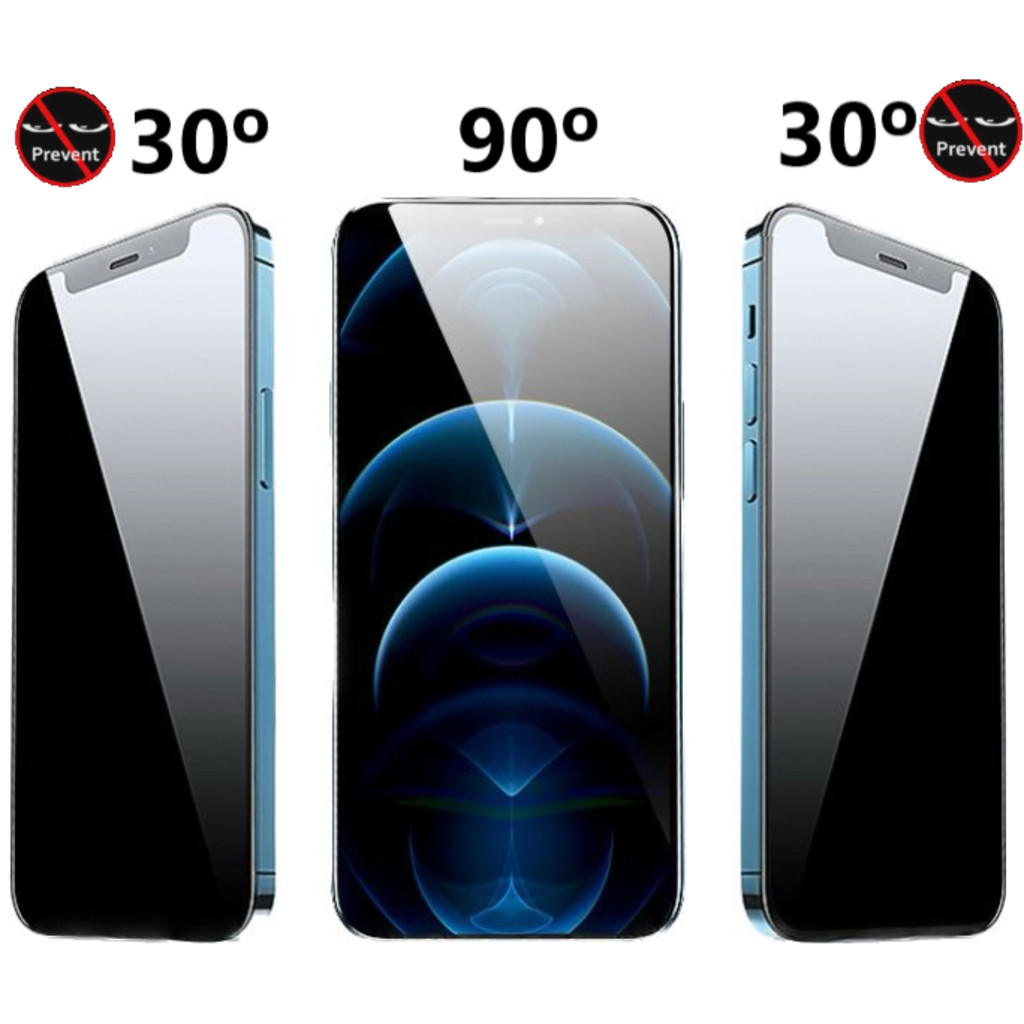 Película De Privacidade anti spy espionagem Para Iphone 12 13 14 15 16E 17 Air Plus Pro Max