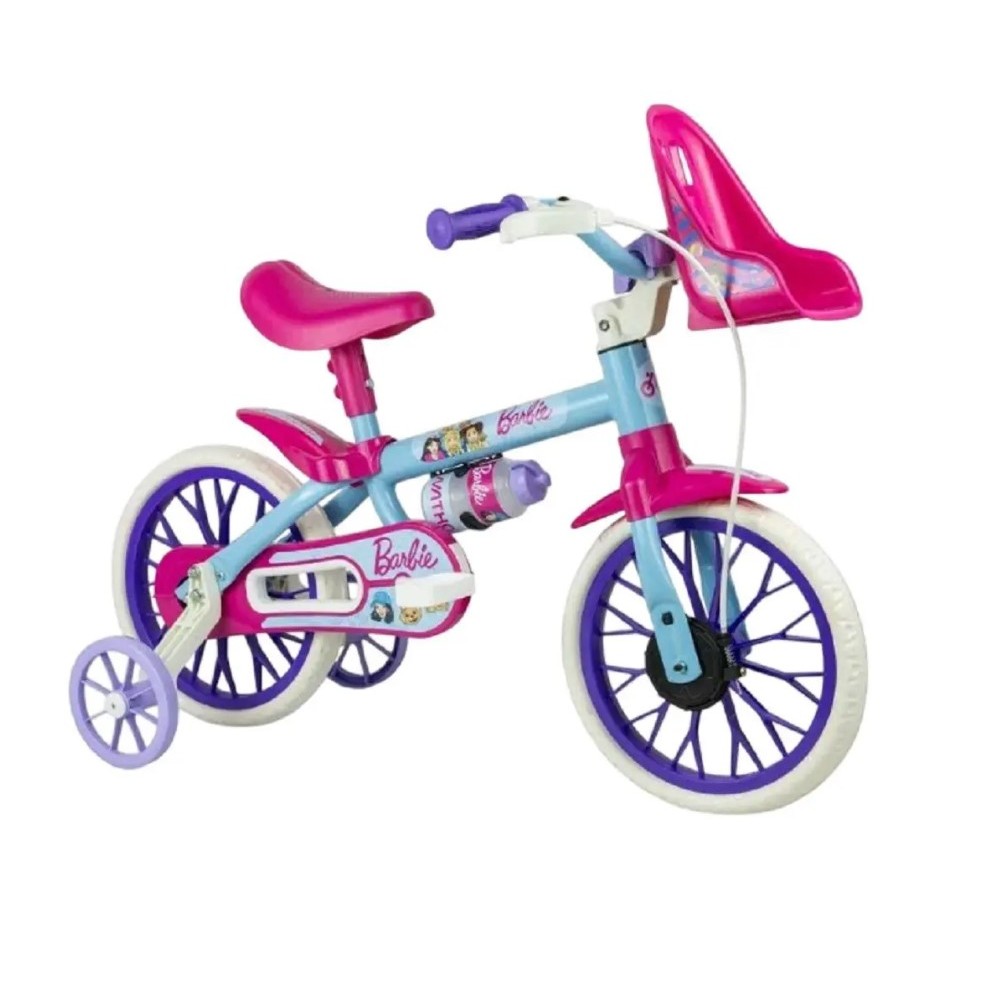 Bicicleta Infantil Barbie Aro 12 Nathor Rodinhas Feminina em Oferta na Shopee