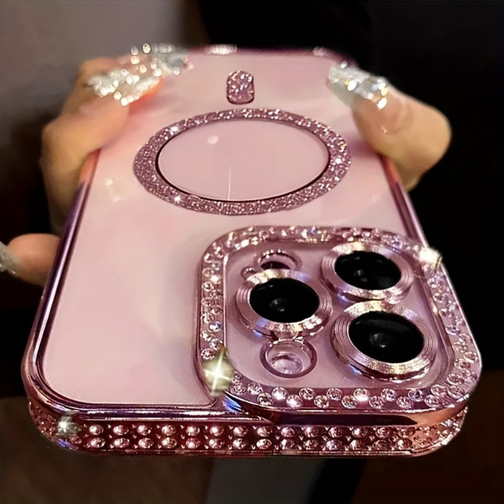 Capa De Strass Para Samsung S25 24 23 Ultra Plus A56 A55 A54 A36 A35 A34 A25 A24 A26 A15 A23 A14 A05S A16 A17 A06 Com Pr