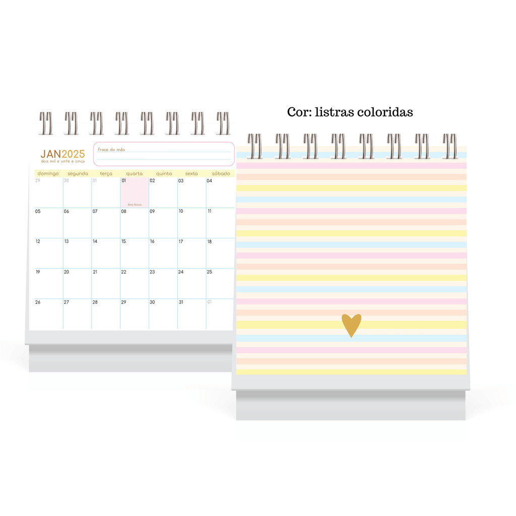 CALENDARIO DE MESA FOFO DE PLANOS E METAS