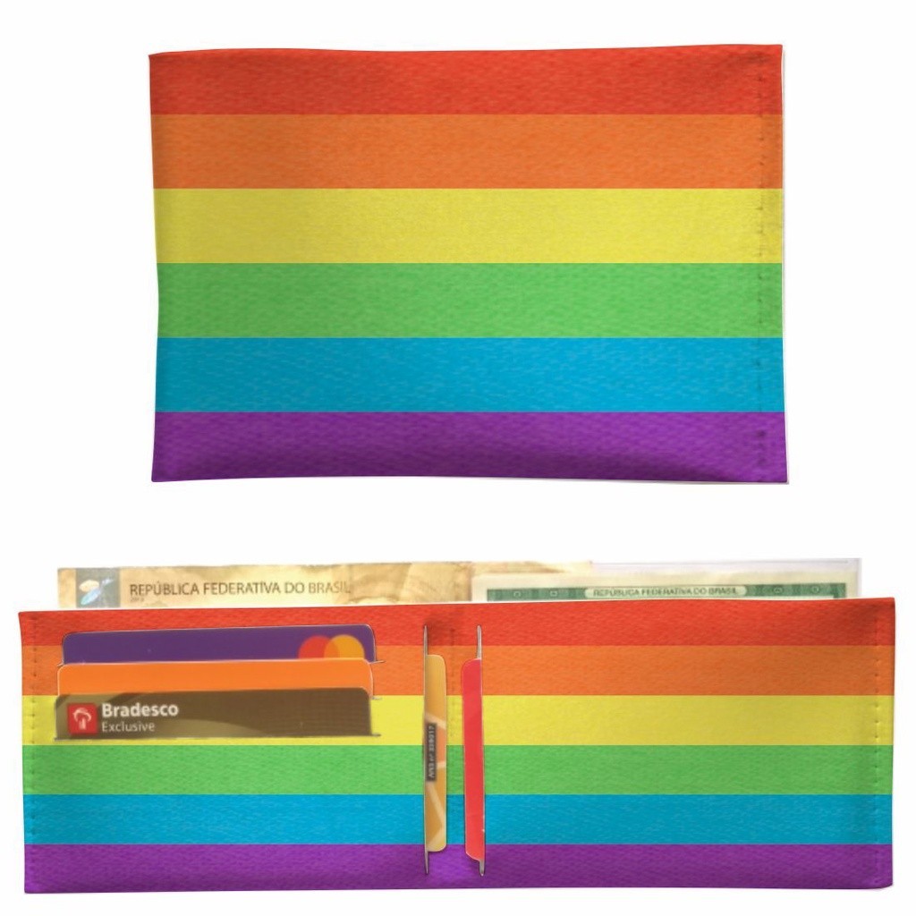 Carteira Slim - Arco Iris 01