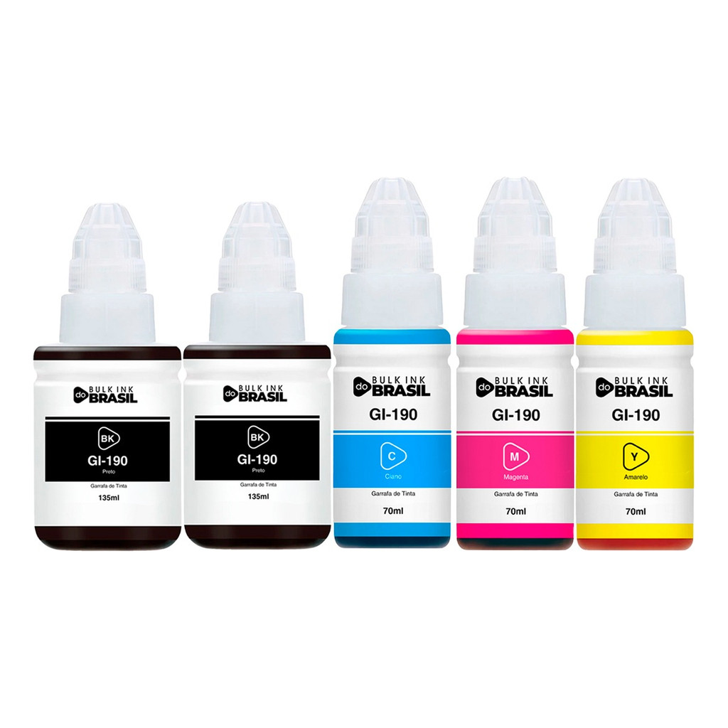 Kit 5 Tintas Para canon G3110, G3111, G4100 G2100 G2110
