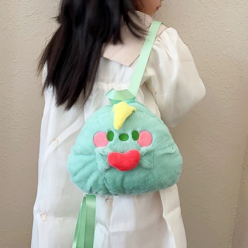 Mini Bolsa Bolsinha Mochila Infantil Pelúcia Ursinho Bichinho Animal Fofo Kawaii
