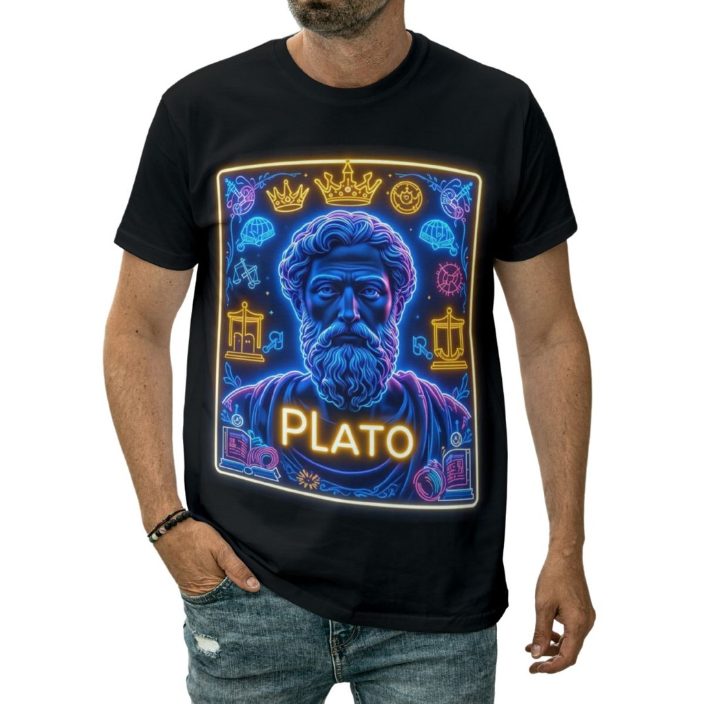 Camiseta Platão Filosofia Ideias Verdade E Sabedoria