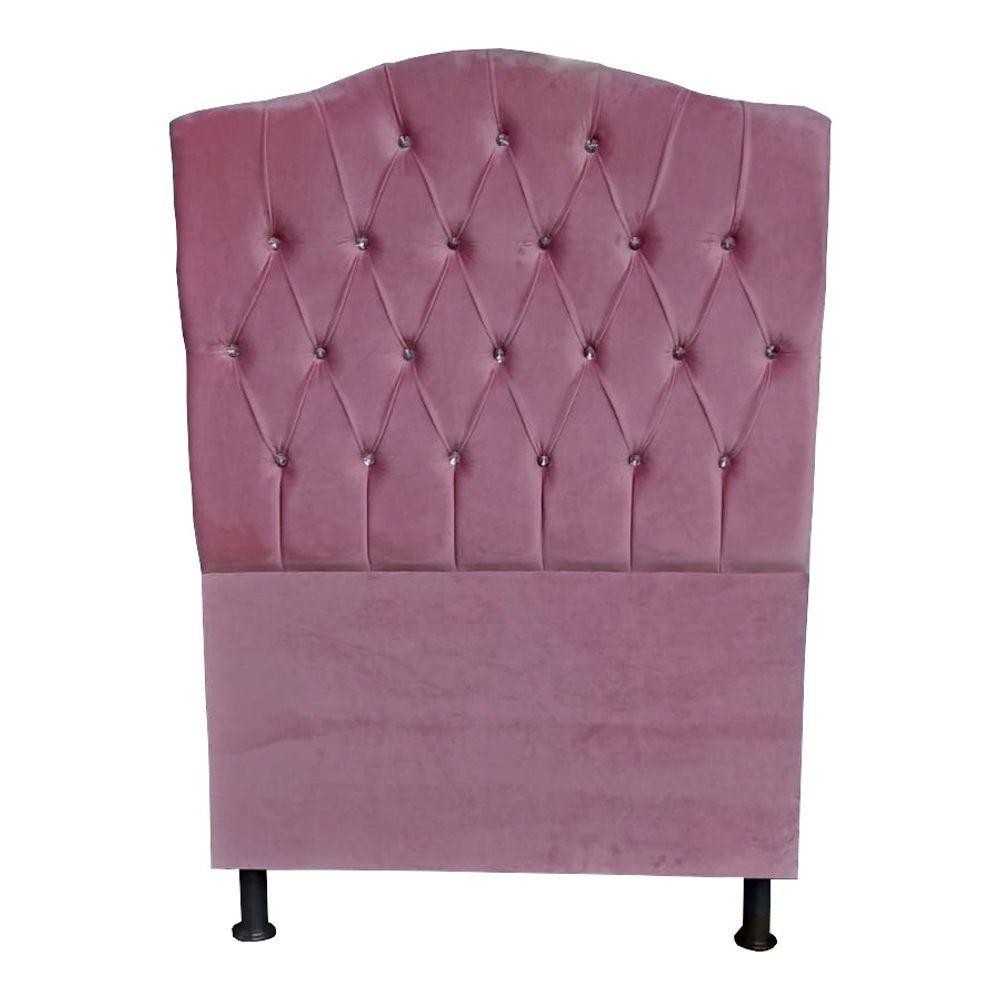 Cabeceira De Cama Box Princesa Solteiro 90 Cm Botão Strass Suede Rosa Bebê Do Lar Móveis em Oferta na Shopee