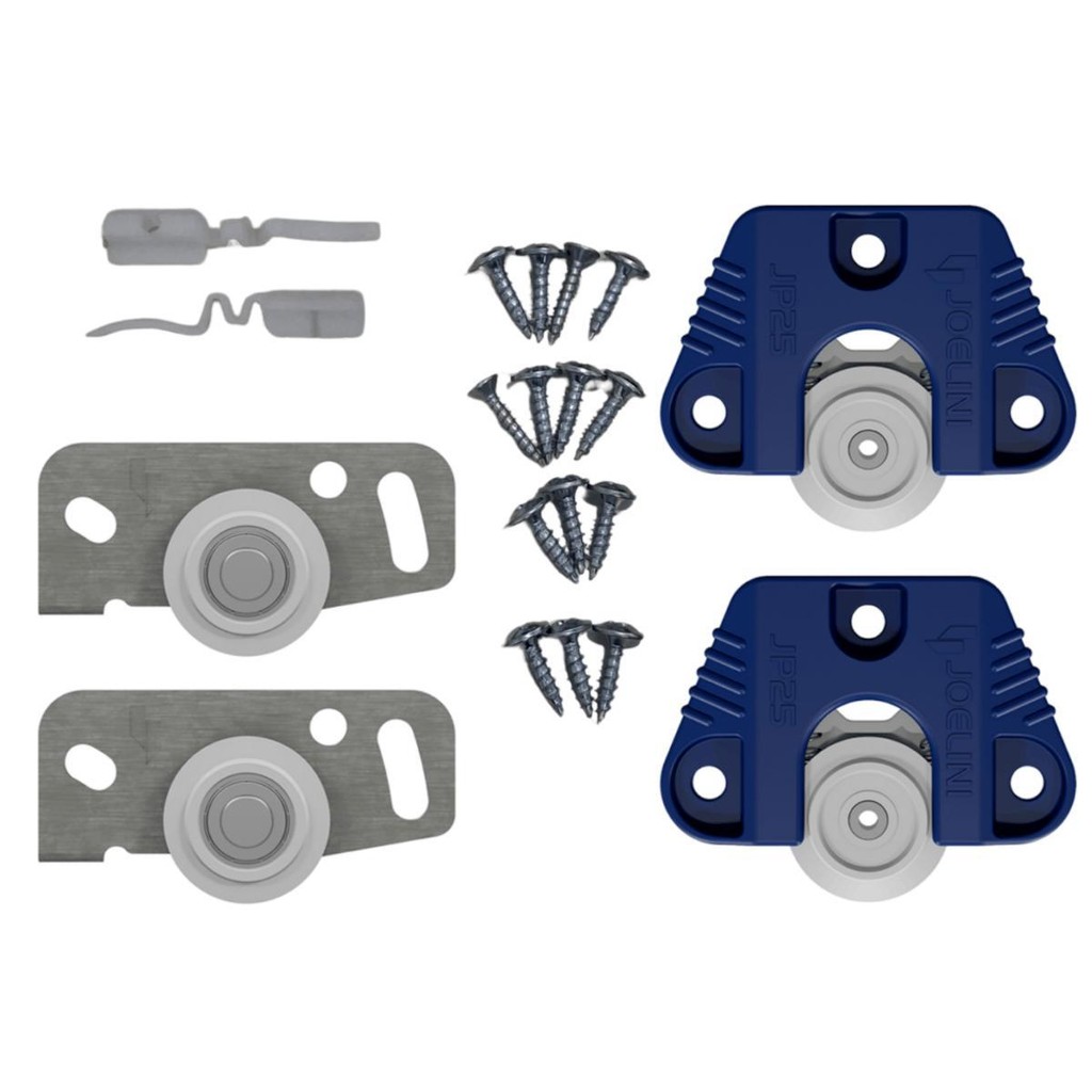 Kit 10 Sistema Porta Correr Roldana Jp25 Joelini Sobrepor