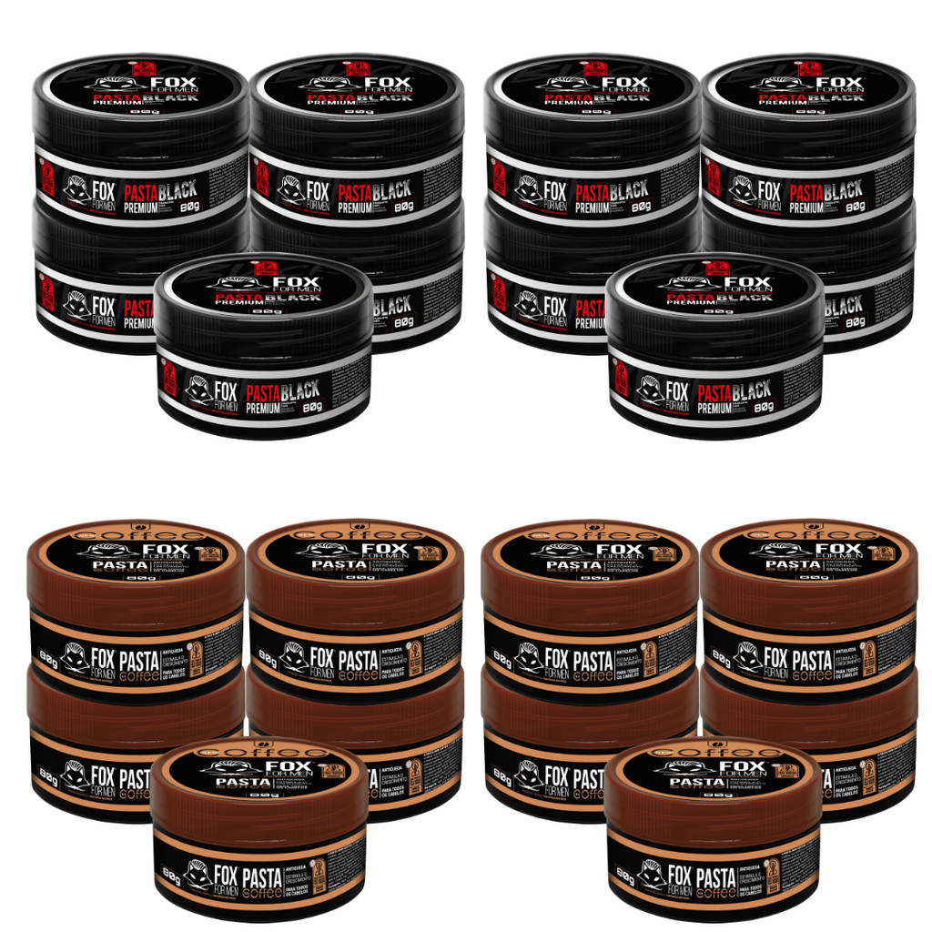 10-Pasta Modeladora Black 10-Pasta Modeladora Cofe Fox 80g