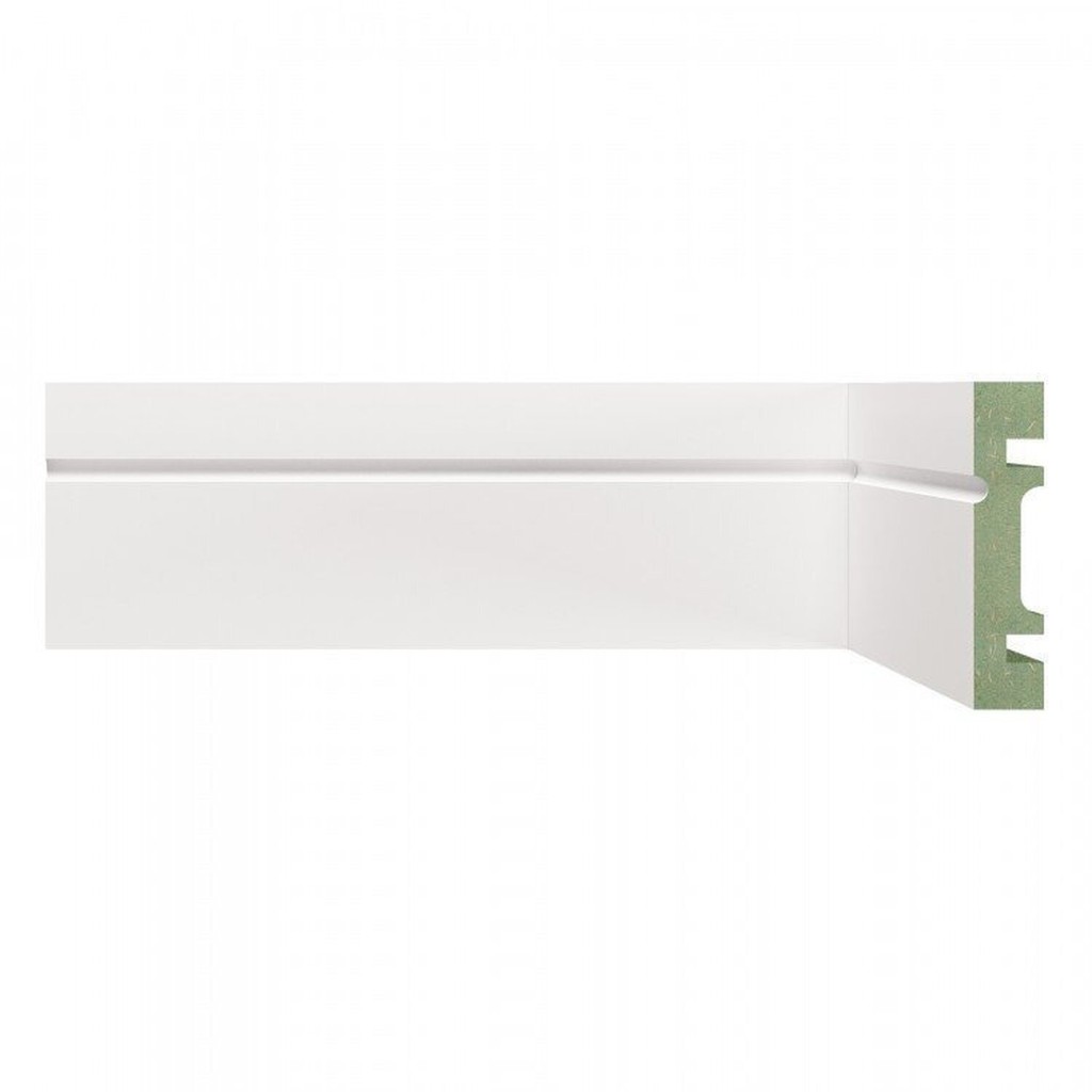 Kit Rodapé de MDF 10 Barras Frisadas de 7cm x 2,40m Rende 24 Metros Moldufama em Oferta na Shopee