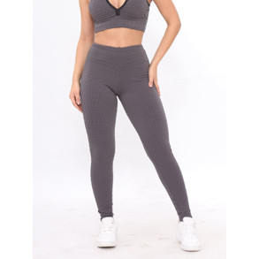 Calça Legging Feminina Bolha 3D Cintura em SupleAlta Treino Academia Corrida Fitness Crossfit Confortável Premium Leguin