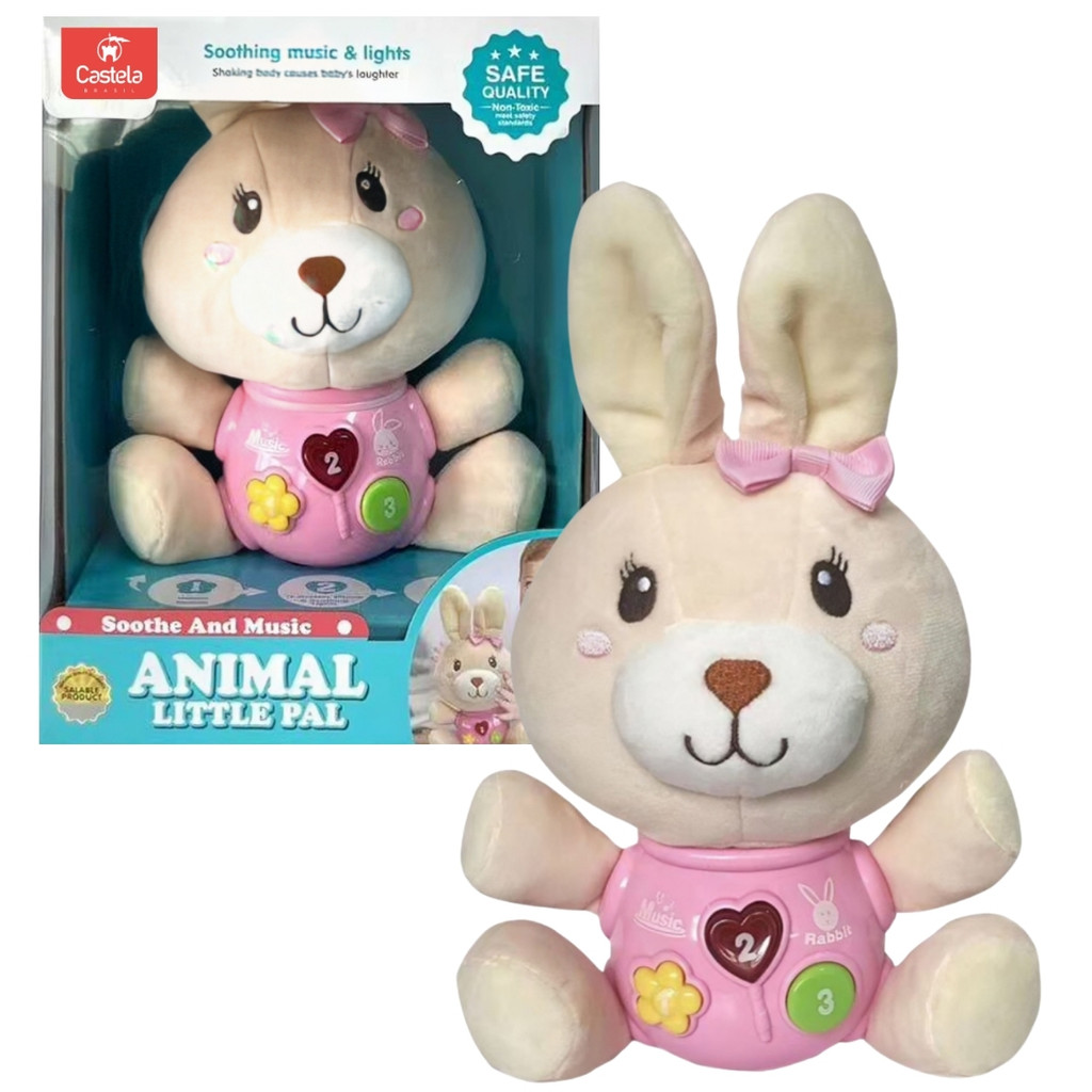 Pelúcia Musical Ursinho Luz e Som Boneco Divertido - Castela em Oferta na Shopee