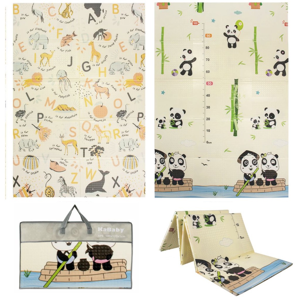 Tapete Infantil De Atividades Dobrável Tatame Impermeável 2 em 1 Emborrachado Dupla Face 180x120x10 em Oferta na Shopee