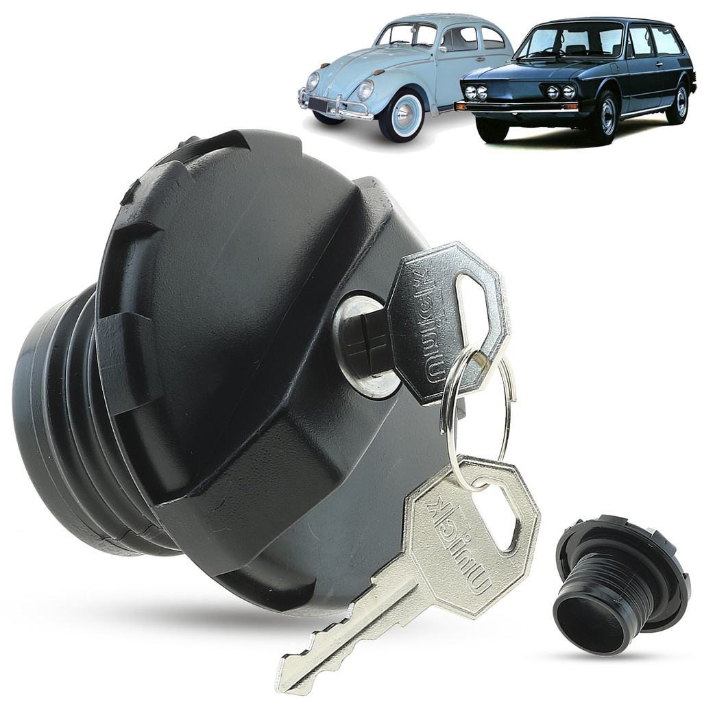 Tampa do Tanque de Combustível Com Chave Volkswagen Fusca 1300 1978 a 1986 Brasilia 1300 1978 a 1981 Rosca