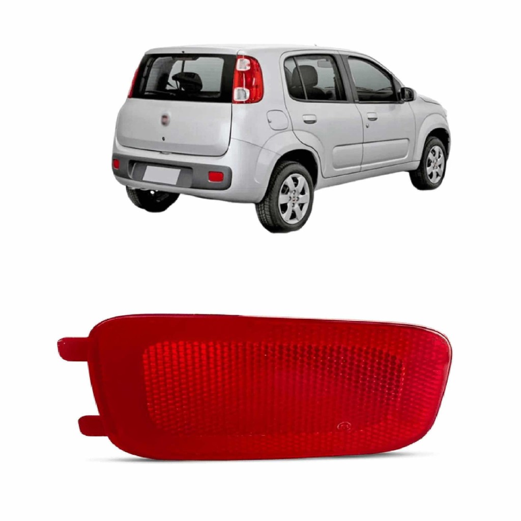Refletor Para-choque Uno 2011 2012 2013 2014 Lado Direito em Oferta na Shopee