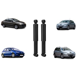 Par Amortecedor Traseiro Peugeot 206 207 Hoggar Sedan Hatch Sw CC 1.0 1.4 1.6 8v 16v em Oferta na Shopee