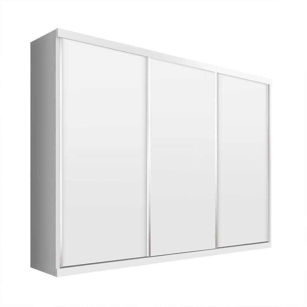 Guarda Roupa Casal 3 Portas De Correr 4 Gavetas Cronos Minastex - Home & Living