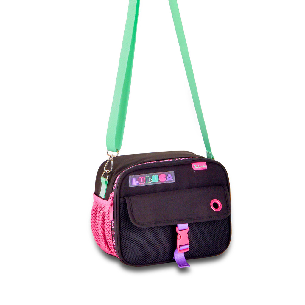 Lancheira Feminina Lulike Com Tecido Térmico 02 Bolso Luluca - Clio Style COR:PRETO em Oferta na Shopee