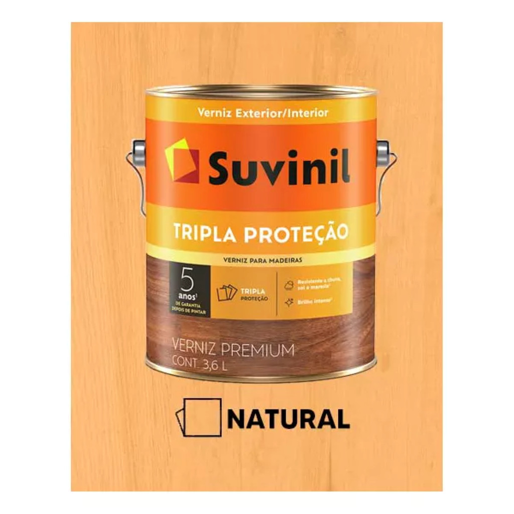 VERNIZ SUVINIL TRIPLA PROTEÇÃO NATURAL FOSCO 900ML em Oferta na Shopee