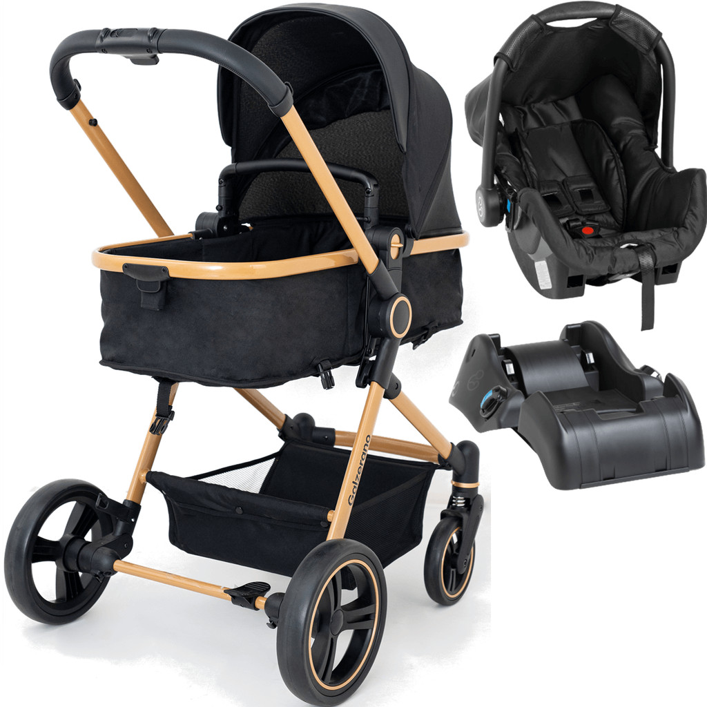 Carrinho de Bebe Moises Bebe Conforto Base Galzerano Ivy Gold em Oferta na Shopee