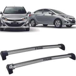 Rack Teto Aluminio Prime Hyundai HB20S 15/ 2019 Prata PR046