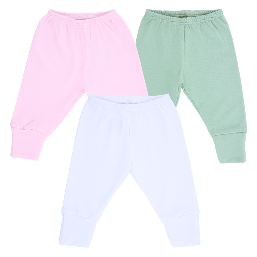 Kit Mijão Bebê Menina Baby Best Algodão Pima UV50+ Vira Pé - 3 Peças