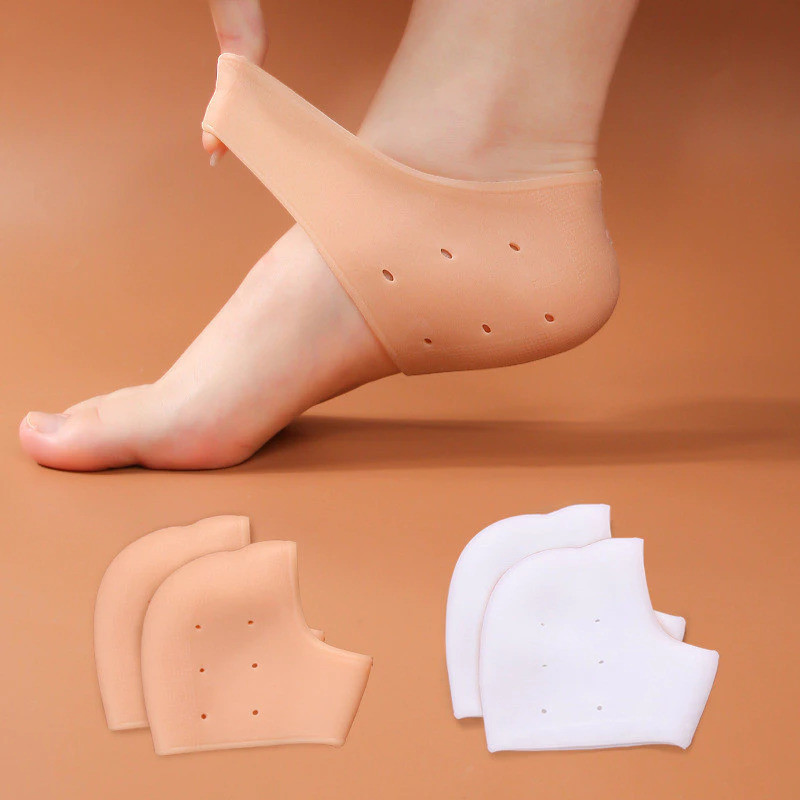 KIT 2/4/6 Peças Almofadas de Silicone Para Calcanhar - Hidratante Antirrachadura e Esporão de Calcâneo  - WL