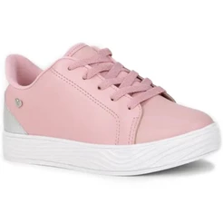 Tênis Infantil Molekinha Metal Glamour Menina - Rosa