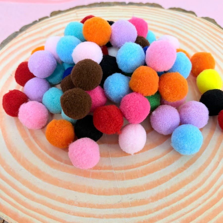 Pompom Multicolor - 20mm - 100 unidades - Rizzo