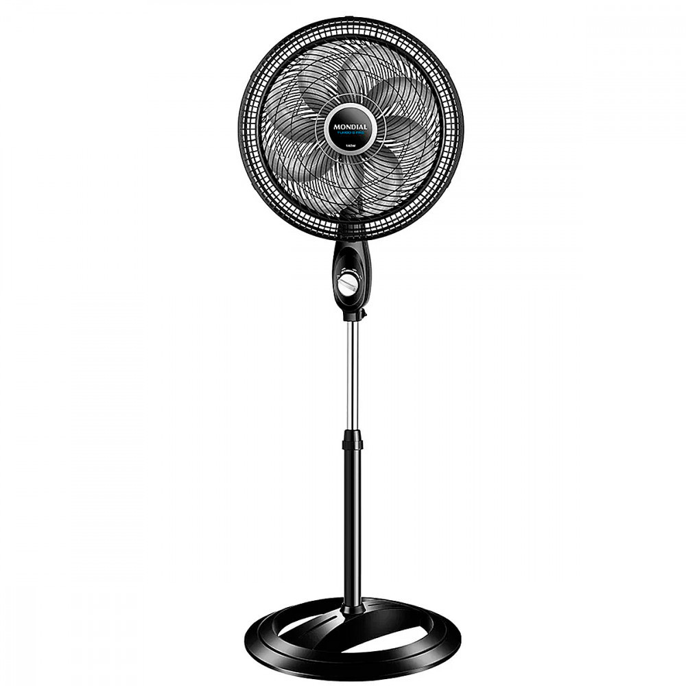 Ventilador de Coluna Mondial Super Turbo 40cm e 8 Pás 140W 220V Preto/Prata em Oferta na Shopee