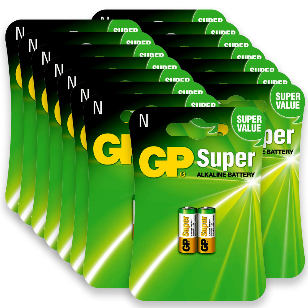 Pilha Alcalina Tipo N Gp Super Bateria LR1 kit 30 unidades