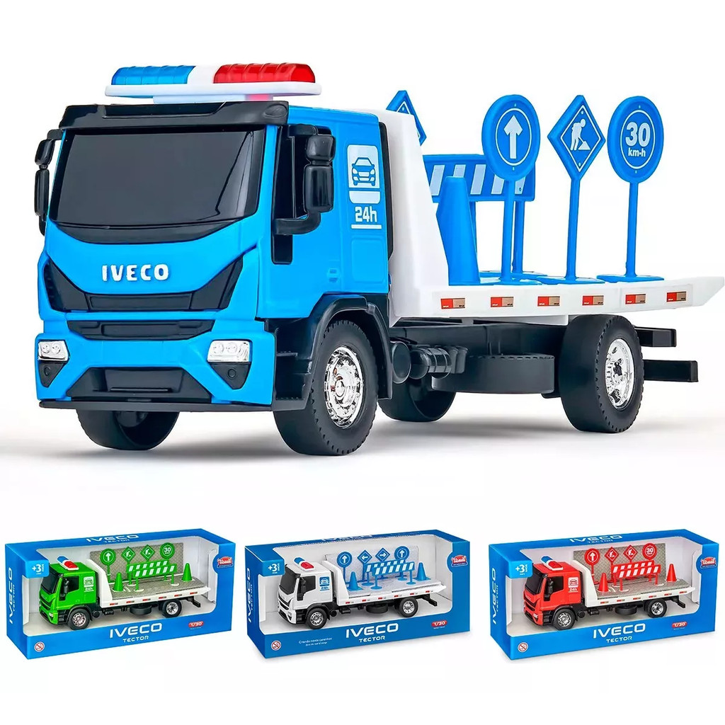 Caminhão Brinquedo Iveco Tector Guincho Plataforma Usual