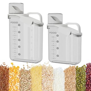 Dispenser Pote Hermético C/ Tampa Dosador Alimento Grãos Cereais Mantimentos Organização