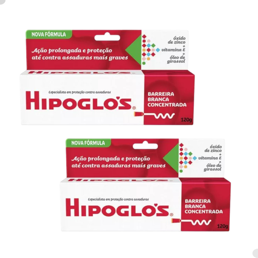 Kit Hipoglós Original - 120 g - 2 Unidades Creme Preventivo Assaduras Proteção Intensiva Hidratação