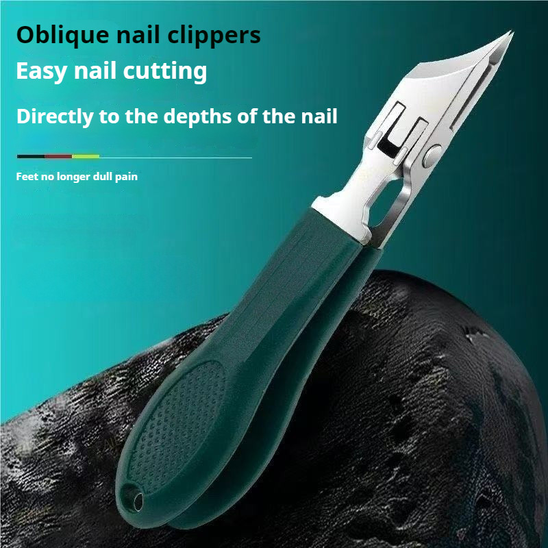 Novo Cortador De Unhas Oblíquo De Bico Longo , Abertura Grande , Anti-Respingos , Grosso E Duro , Ferramentas De Manicur