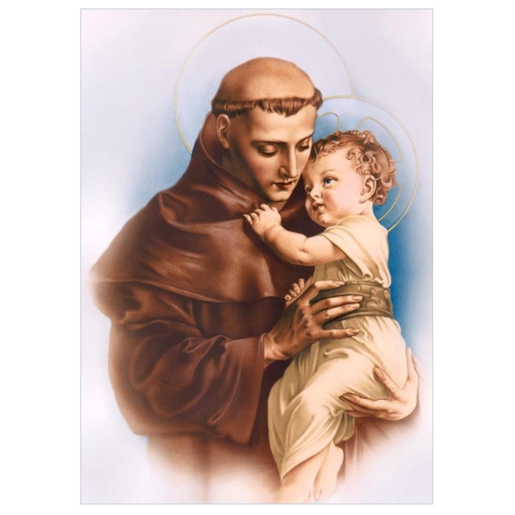 Quadro Plaquinha Decorativa MDF A4 - Santo Antônio 1