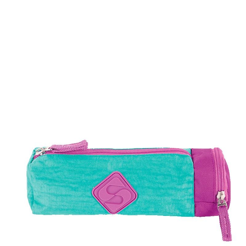 Estojo com Bolso Crinkle 2 Azul - Turquesa em Oferta na Shopee