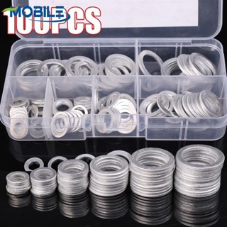 Conjunto Profissional De Juntas Para Cárter De Óleo | 100pcs Arruelas De Vedação De Alumínio Duráveis M6-M16-Solução De em Oferta na Shopee