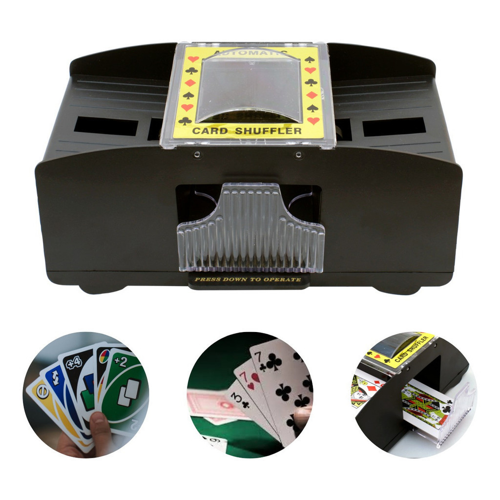 Embaralhador Automático Cartas Baralho Uno Truco Profissional Jogo De Cards Misturador Sueca 21 Jogos de Cartas